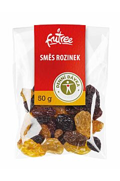 Směs rozinek - Golden, Grimson, Flame čerstvě vyrobené a balené přímo z balírny Frutree